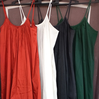 Robe longue décontractée d'été pour femme, sans manches, couleur unie, taille unique, plusieurs couleurs, collection 2023, offre spéciale, OEM