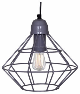 Modern <b>Square</b> <b>Ceiling</b> Chandelier Lamp Black Coated Iron Indoor Pendant <b>Lights</b> Attractive Look <b>Square</b> Shape Black - Product Image 2