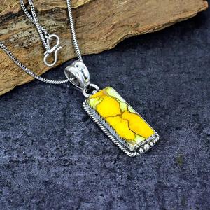 หนึ่งของ-A-ชนิดน้ำผึ้ง DAHLIA สีเทอร์ควอยซ์บาร์สี่เหลี่ยมเครื่องประดับเงินจี้กุหลาบสีเหลืองต่างหูแหวนสำหรับงานแต่งงานของขวัญ - Product Image 3