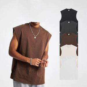 เสื้อยืดแขนกุดทรงหลวมแบบครอป ยูนิเซ็กซ์ ผ้าโพลีเอสเตอร์ 120 กรัม สไตล์ลำลองและเป็นทางการ ไหล่กว้าง เหมาะสำหรับฤดูร้อน แบบดรอปชิปปิ้ง - Product Image 6