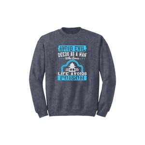 Sweat-shirt en mélange de coton avec des thèmes de bouddha imprimés Style décontracté 12 options de couleur 260-280 Placement de conception personnalisable GSM lourd - Product Image 4