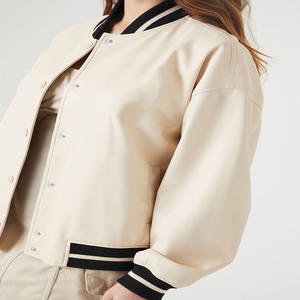 Chaqueta de béisbol de satén personalizada de alta calidad para hombres y mujeres Reversible con estampado de patrón sólido bordado abrigo de invierno - Product Image 3