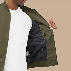 แจ็คเก็ตบอมเบอร์ผู้ชายสำหรับฤดูหนาว ดีไซน์โดดเด่น ซักได้ กันน้ำ ระบายอากาศ พร้อมโลโก้ด้านหน้า - Product Image 2