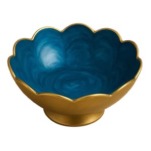 Bol à dattes élégant en laiton - Fait à la main, compatible lave-vaisselle, couleurs personnalisables, logo, luxe moderne, mélange de fruits pour la tradition islamique - Product Image 3