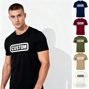 Camiseta Personalizada Sublimada de Secado Rápido y Transpirable, Talla Grande, Poliéster/Algodón, con Logotipo Impreso, para Hombre, Lisa, 2026 - Product Image 1