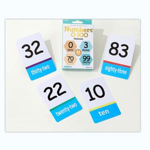 Tarjetas de Aprendizaje Temprano, Números del 0 al 100, Alfabeto, Juguete Educativo para Niños, Material de Papel - Product Image 3
