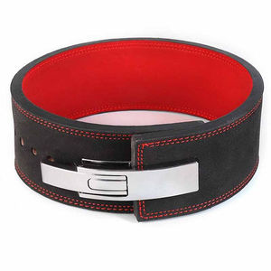 เข็มขัดยกน้ำหนัก13มม. วัสดุหนังวัวแบบกำหนดเองกว้าง4นิ้วอุปกรณ์ป้องกันแบบมืออาชีพสำหรับยกน้ำหนักมาก - Product Image 2