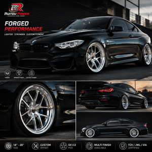 Jantes en alliage forgé chromées argentées polies sur mesure à déport profond pour <span class=keywords><strong>BMW</strong></span> M3 G80 E36 Audi 5x139.7 5X110 5X120 5X114.3 - Product Image 3