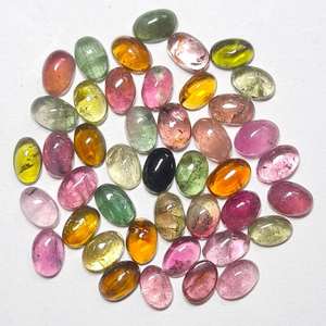 Pierres précieuses de tourmaline de haute qualité naturelle ovale grande taille lisse pierre précieuse de tourmaline semi-précieuse prix à un prix abordable - Product Image 1