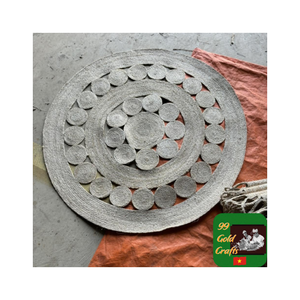 Tapis tressé élégant en jonc de mer pour la décoration de la maison utilisé comme tapis dans l'espace de vie ou le patio extérieur Style polyvalent - Product Image 5