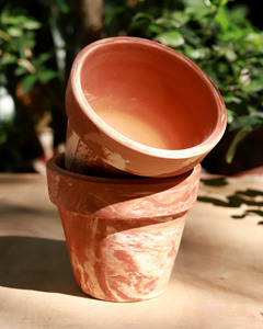 Pot en terre cuite moderne en forme de gobelet plantation pierre de culture Lotus Mini paysages maison et jardin Vietnam professionnel - Product Image 4