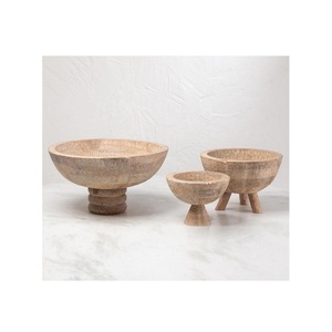 Bol de service de fruits en bois de conception fantastique chocolats de forme ronde de la meilleure qualité pour les Offre Spéciale - Product Image 4
