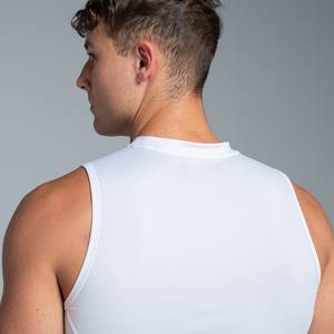 Maillot de cyclisme imprimé léger pour hommes sans manches Rashguard respirant Fitness Activewear Workout Bike Riding Apparel - Product Image 3