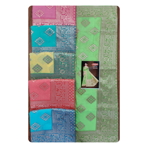 ผ้าส่าหรีผ้าฝ้าย Lilian เนื้อนุ่มพิมพ์ลายวินเทจที่ใส่ได้ทุกวันและปาร์ตี้สบายๆ - Product Image 6