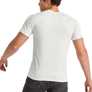 Impression de logo personnalisé de haute qualité T-shirts pour hommes T-shirt à manches courtes pour hommes adultes Microfibre Crew Fitness Col arrondi Sporting - Product Image 2