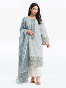 Collection de pelouses 2 pièces personnalisées Salwar Kameez pour femmes Impression numérique de haute qualité OEM Indian Solid Color Adultes Original - Product Image 3