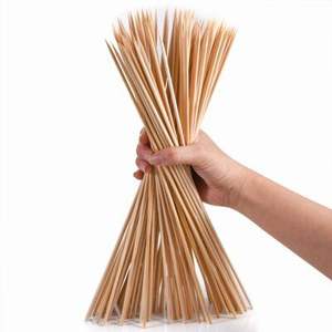 Brochetas de bambú: Parrilla, aperitivos, manualidades y uso en fiestas. Barbacoa, Kabobs, Cócteles, Fuente De Chocolate VIET FARGIMEX - Product Image 2