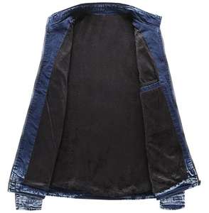 แจ็กเก็ตผ้ายีนส์แบบมีซิปสำหรับผู้ชายเสื้อคลุมลำลองสำหรับฤดูใบไม้ร่วง - Product Image 3