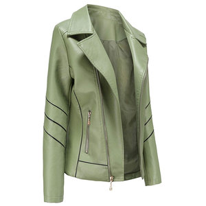 Veste de moto en cuir pour femmes au design classique de haute qualité Veste en cuir pour femmes de haute qualité - Product Image 2