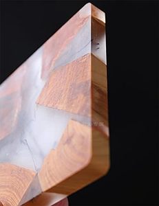 High Quality 36\" Wood Epoxy Dining <b>Table</b> <b>Coaster</b> with Custom Floral Design Hand Beaded Work Low Price Christmas Mats & Pads - Product Image 5