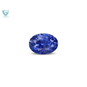 Zafiro Azul - Gema Natural Facetada de 3.6 Quilates, Calibrada, 10 mm, Azul Real, Piedra Suelta, Altura 8 mm, Tratada con Calor - Product Image 1