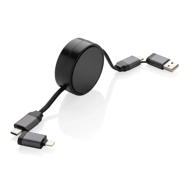 6in1 45W Terra RCS Retractable Cable Sustainable Promotional USB Gadget