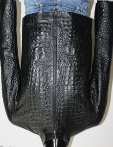 Personalizado de lujo negro Varsity Chaquetas Chaqueta de los hombres de manga de cuero Letterman Varsity chaqueta para los hombres - Product Image 2