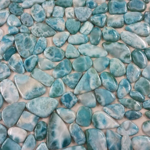 Larimar natural cabujón mezclado de alta calidad azul Larimar joyería de gran tamaño Larimar - Product Image 3