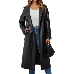 Manteau en cuir pour femme de qualité supérieure, style moderne, tissu confortable, idéal pour l'hiver - Product Image 1
