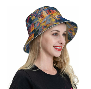 Unisex High Quality <b>Summer</b> Bucket <b>Hat</b> 100% Cotton Velour Different Color <b>for</b> Beach Fishing Skiing Leaf Pattern <b>for</b> Men <b>Women</b> - Product Image 4