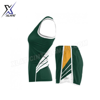 Ensemble d'uniformes de course et d'athlétisme à sublimation de couleur attrayante, nom d'équipe personnalisé, maillot sans manches, short à taille élastique, ensemble d'uniformes de terrain