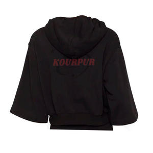 Sudadera con capucha de mujer de alta calidad en colores negros Sudadera con capucha elegante y cómoda de moda en precio al por mayor - Product Image 2