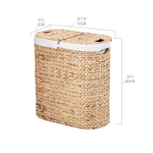 Oval double <b>lid</b> sorting <b>box</b> water hyacinth Handmade Storage <b>Box</b> Eco-Friendly Natural Home and Home <b>Decor</b> Wholesale from Vietnam - Product Image 4