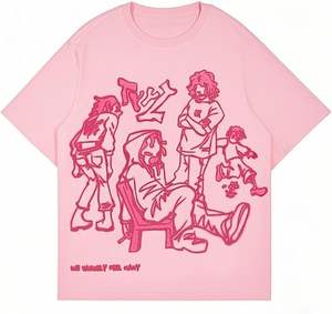 Camiseta de manga larga de doble capa con estampado personalizado para hombre, estilo estético, lavada, con gráfico desgastado, MOQ bajo - Product Image 1