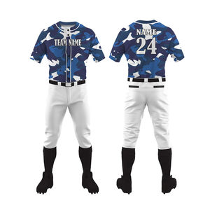 Uniformes de béisbol personalizados de alta calidad ropa deportiva al por mayor impresión digital sublimación bordado conjuntos nombre del equipo número - Product Image 1