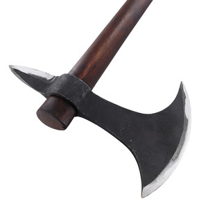 2025 Customized Viking <b>Axe</b> with Damascus Carbon Steel Blade and <b>Wood</b> Handle Black Industrial Hatchet for Camping Whole Sale - Product Image 4