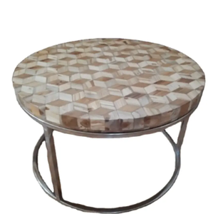 Meilleure qualité 3D SS Table en bois Design indonésien classique moderne pour hôtels en plein air salon chambre hôpital/salle à manger utilisation - Product Image 2