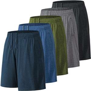 High Quality Custom <b>Men's</b> Summer Mesh <b>Shorts</b> Bulk Jogger Double Layer Polyester 100% Cotton Heavyweight Drawstring 5 Inch <b>Shorts</b> - Product Image 4