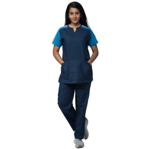 Conjunto de Uniformes Médicos Unisex Personalizados Spark Clothing para Doctor y Enfermera, Uniformes de Hospital de Verano con Spandex y Detección de Agujas, Fusión sin Costuras - Product Image 1