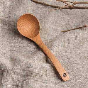 Ensemble de 3 cuillères de service en bois de manguier faites maison Design simple pour les fêtes de mariage Accueil Restaurants Commande minimum 100pcs - Product Image 3