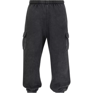 Pantalones de chándal transpirables ecológicos OEM Cargo Jogger para hombre 100% algodón lavado con ácido clásicos pierna recta logotipo personalizado excelente - Product Image 1