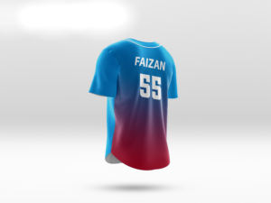 Uniforme de baseball respirant antibactérien à séchage rapide, tissu polyester imprimé par transfert de chaleur pour hommes et adultes, vente à chaud - Product Image 2