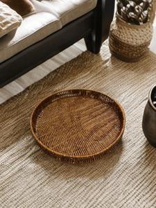 Plateau en rotin et coquillages de style bohème côtier, travail artisanal, cadeau de Noël pour la salle à manger, style et accent pour la maison - Product Image 6