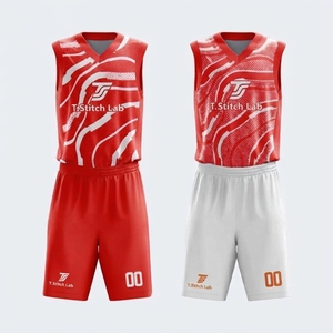 Nouvelle Arrivée Maillot de Basketball Réversible Personnalisé avec Logo pour Hommes, Coupe Automatisée, Sans Manches, Anti-Transpiration, 100% Polyester - Product Image 3