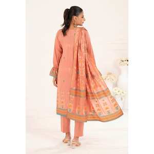 Conjunto de Traje Jacquard Naranja para Mujer, 3 Piezas, Diseño Sin Coser - Product Image 1