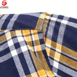 Camisas de Franela a Cuadros para Hombre, Hechas a Medida, de Algodón Transpirable, Estilo Urbano, con Cuello de Botones, Camisa de Moda Personalizada para Hombre - Product Image 4