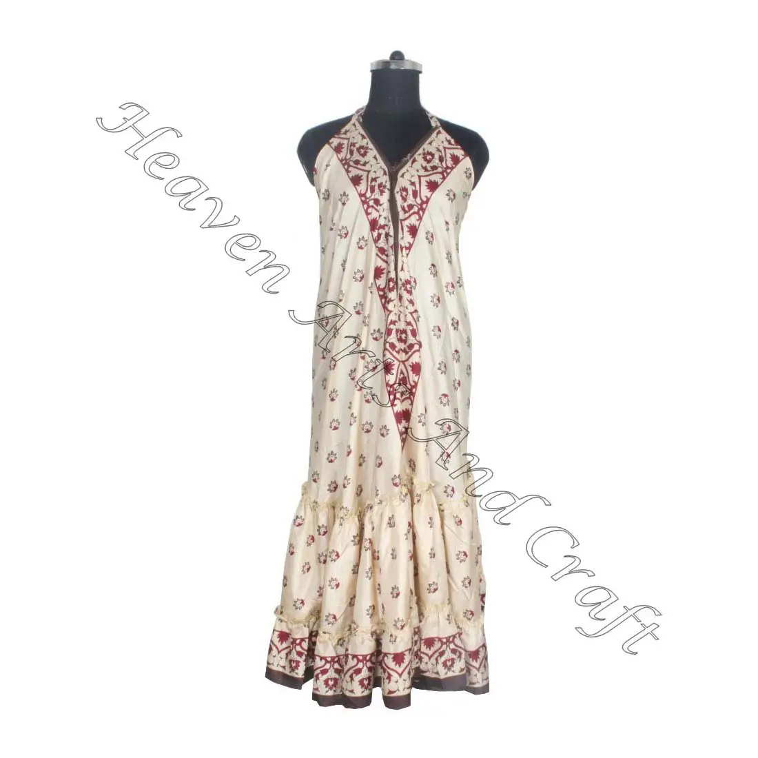 SD014 Saree / Sari / Shari Indian & Pakistani Clothing from India Hippy Boho Latest Traditional Long V-Neck Indian Vintage Sari