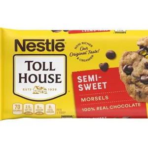 Nestle toll casa chipe de chocolate mini massa biscoito em massa (0.5 oz pacote de 480)