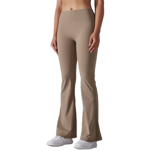 Dernier modèle de pantalon en cuir de serpent évasé pour femmes de haute qualité taille moyenne Streetwear respirant couleur unie ODM Supply - Product Image 2