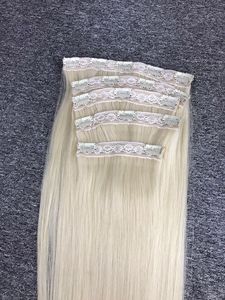 Extensions de cheveux vierges 100% lisses naturels de luxe en gros Cheveux humains vietnamiens à clipser pour filles de couleur naturelle - Product Image 3